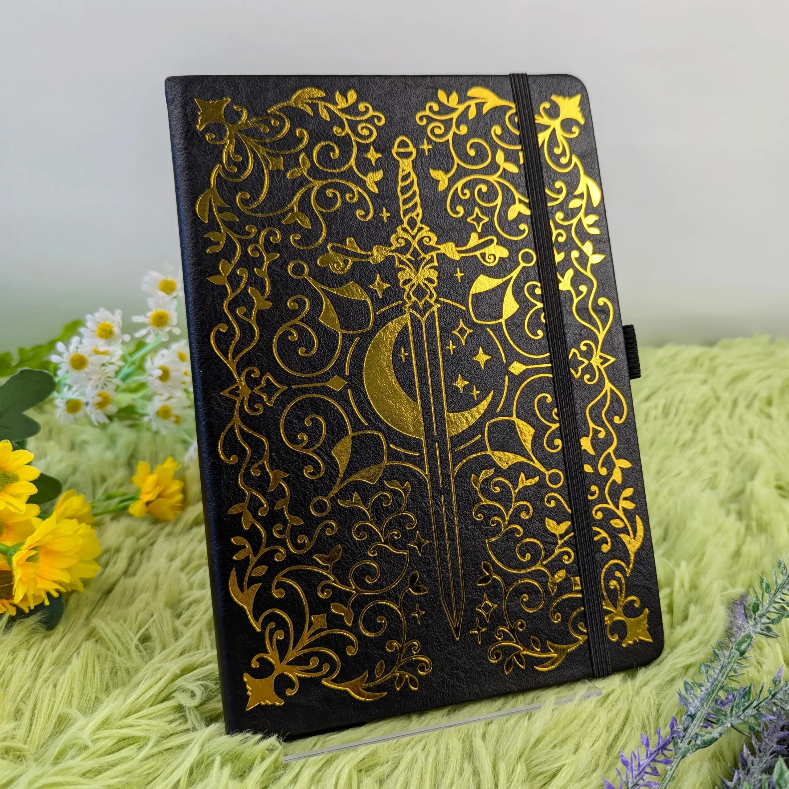 Druidic Sword Dot Grid Notebook in Black, photo 7