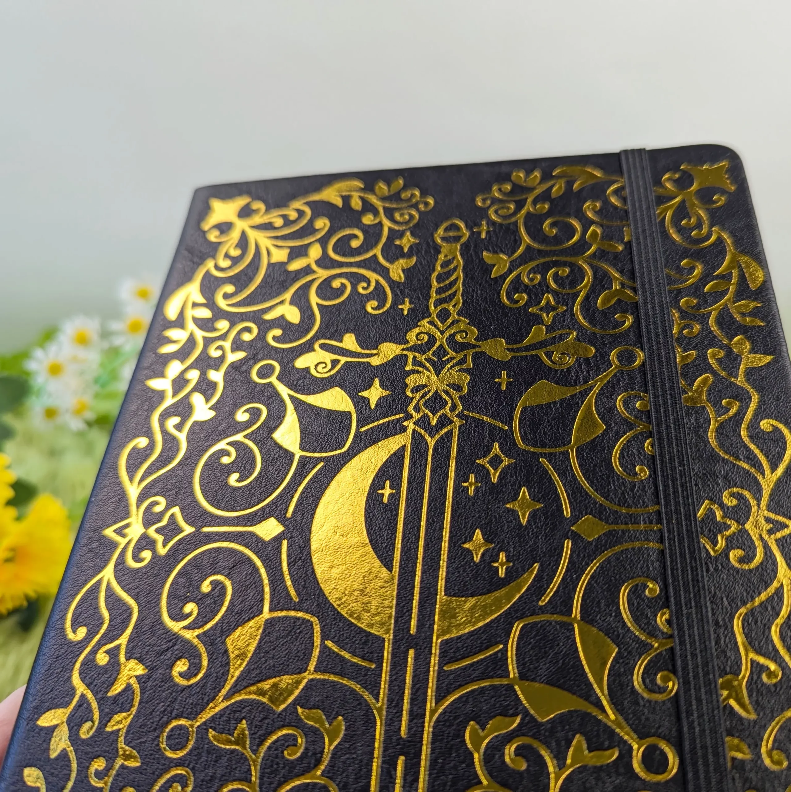 Druidic Sword Dot Grid Notebook in Black, photo 4