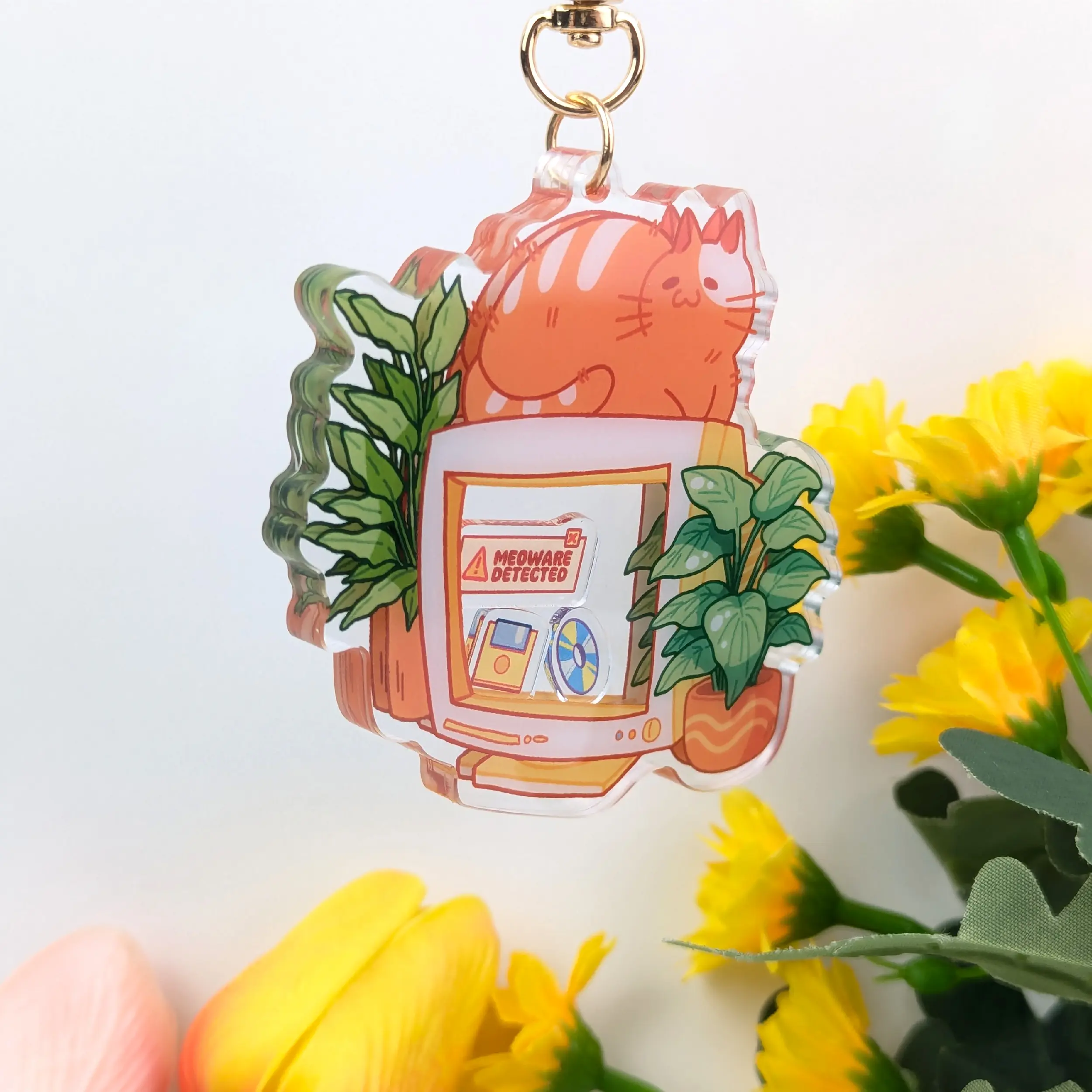 CRT Monitor Cat Shaker Charm, photo 5