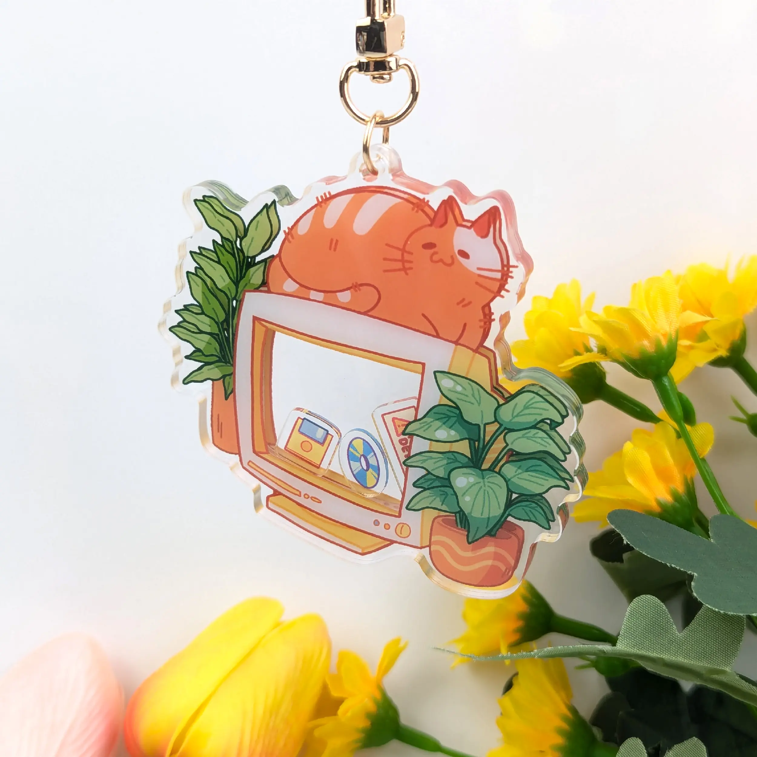 CRT Monitor Cat Shaker Charm, photo 4
