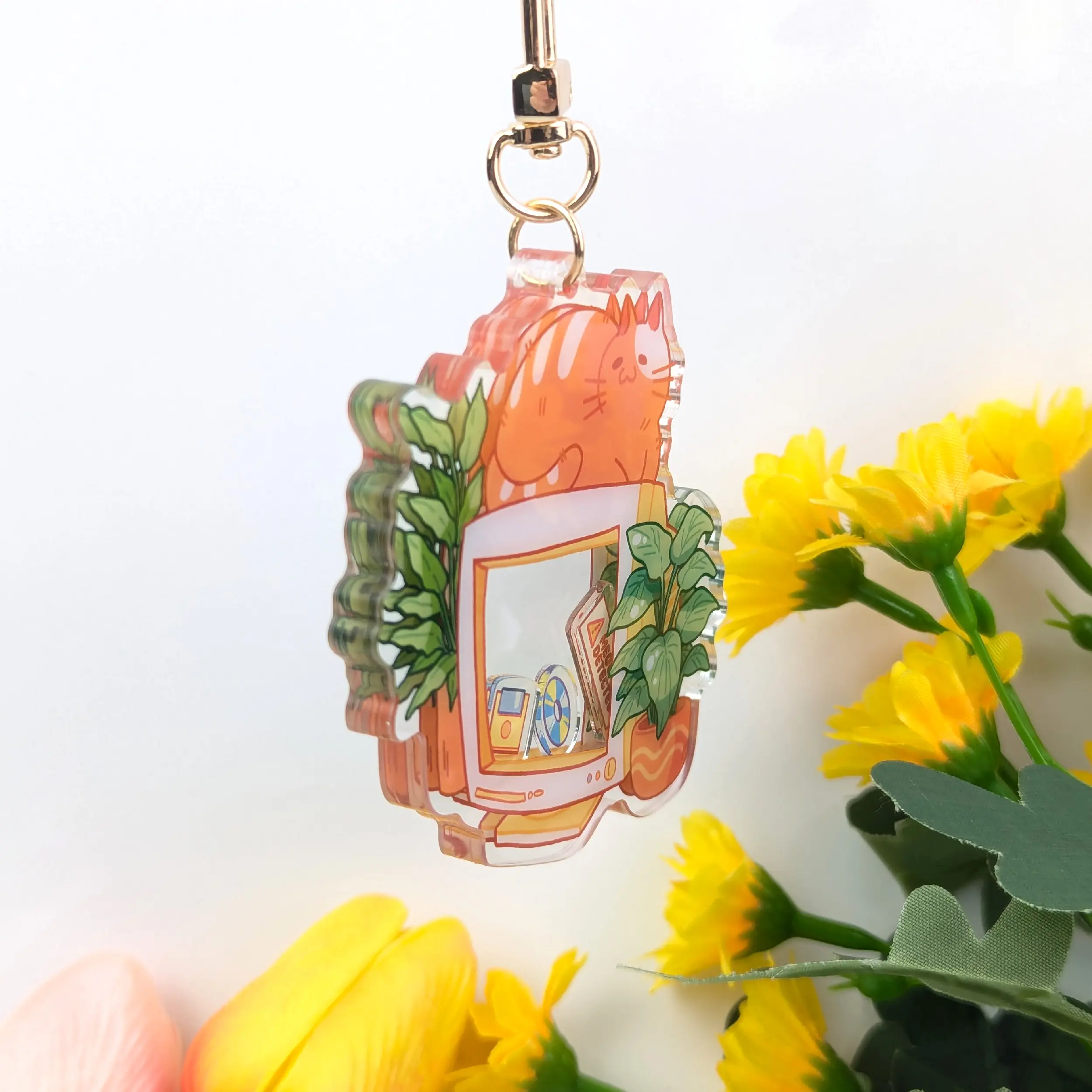 CRT Monitor Cat Shaker Charm, photo 2