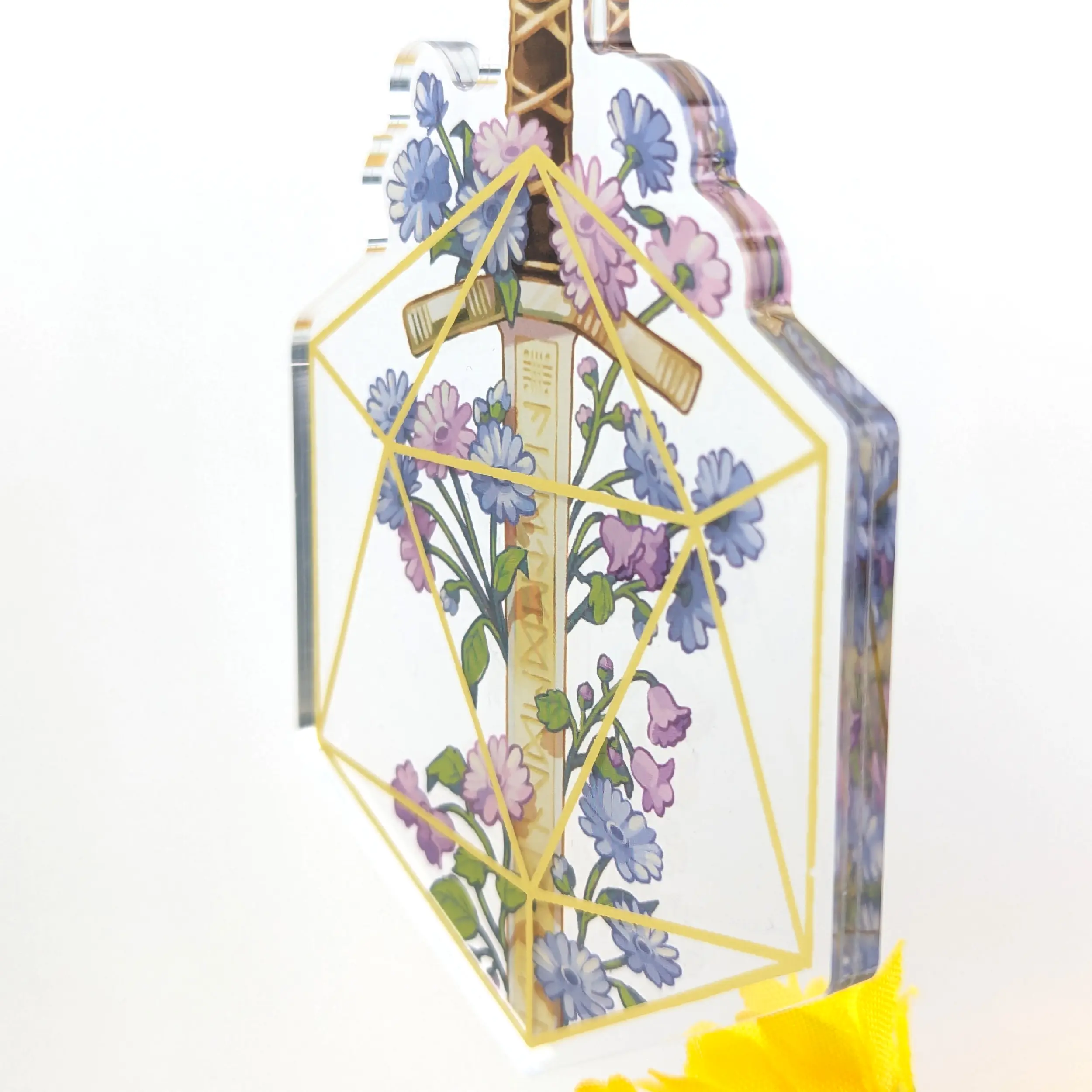 Excalibur, Gold Foil Acrylic Charm, photo 6