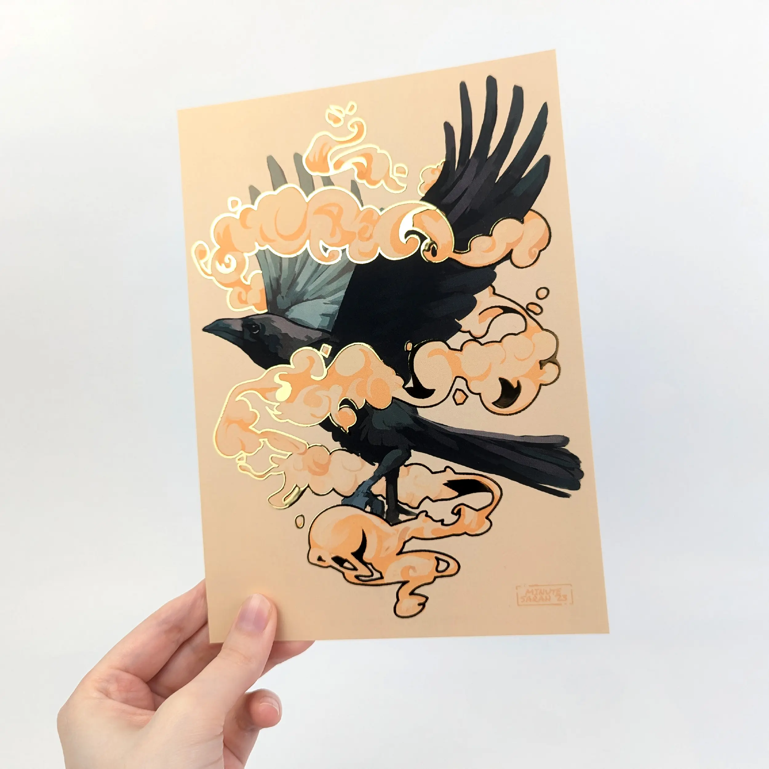 Fly High, Gold Foil A5 Art Print, photo 9