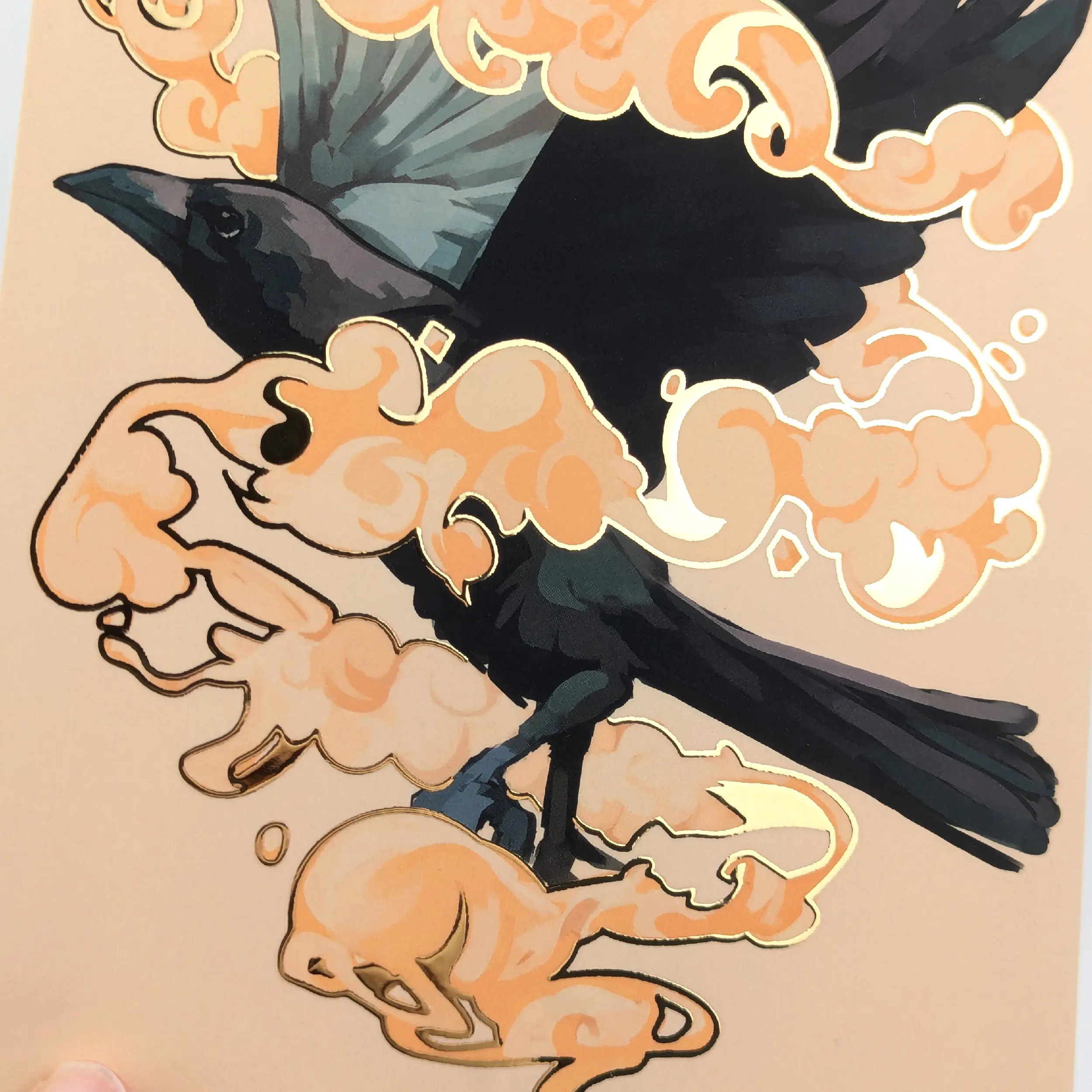 Fly High, Gold Foil A5 Art Print, photo 8