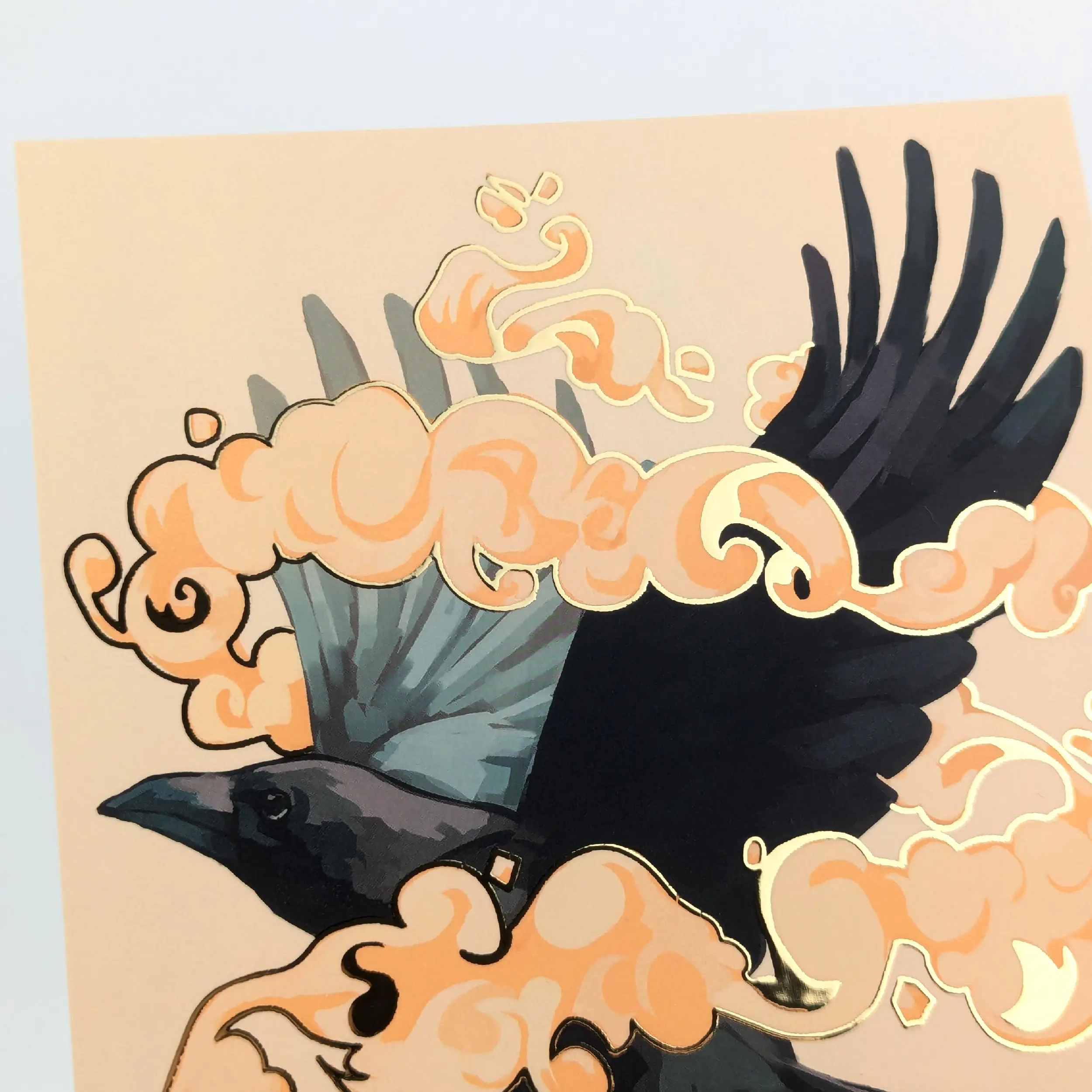 Fly High, Gold Foil A5 Art Print, photo 6