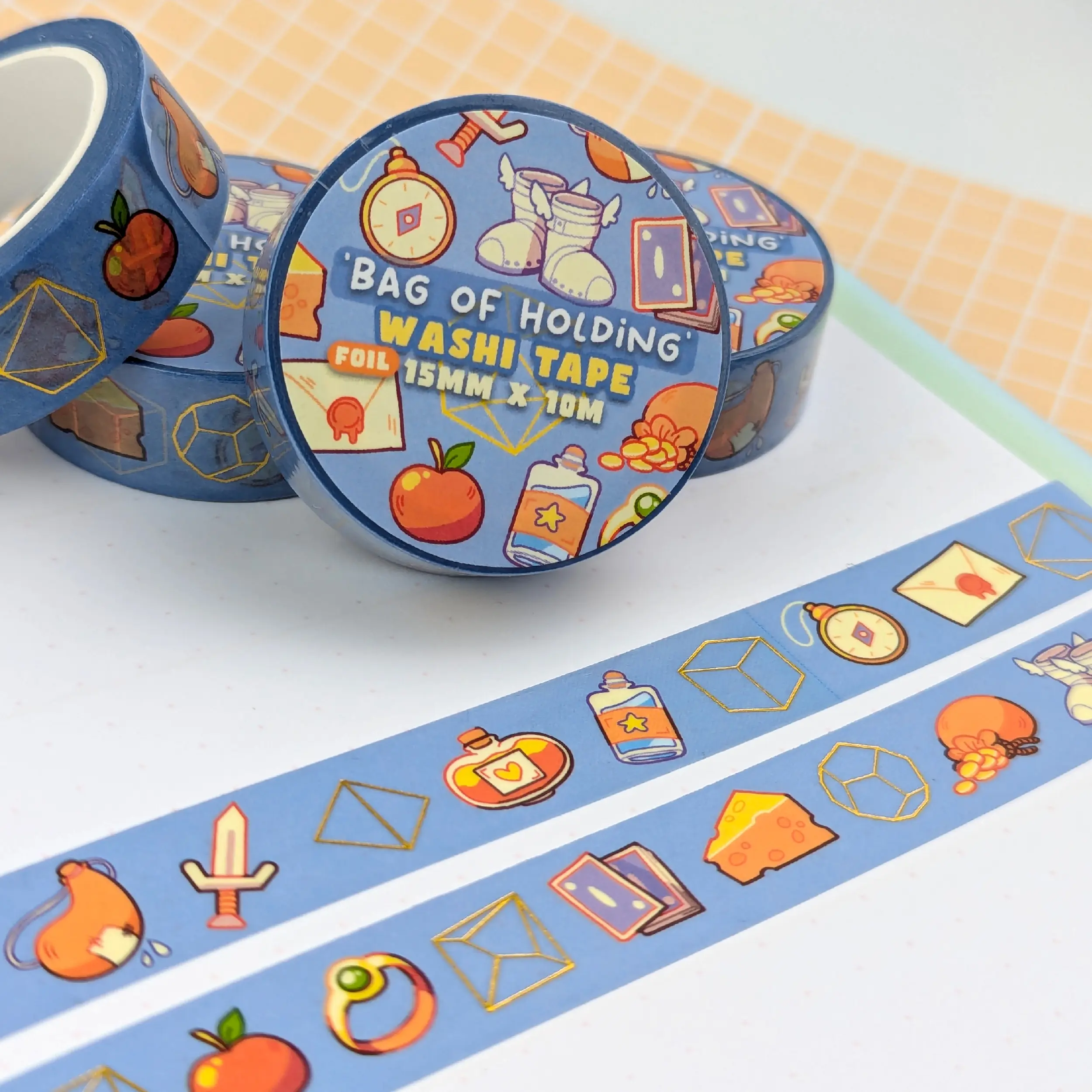 Bag Of Holding Foil Washi Tape, photo 7