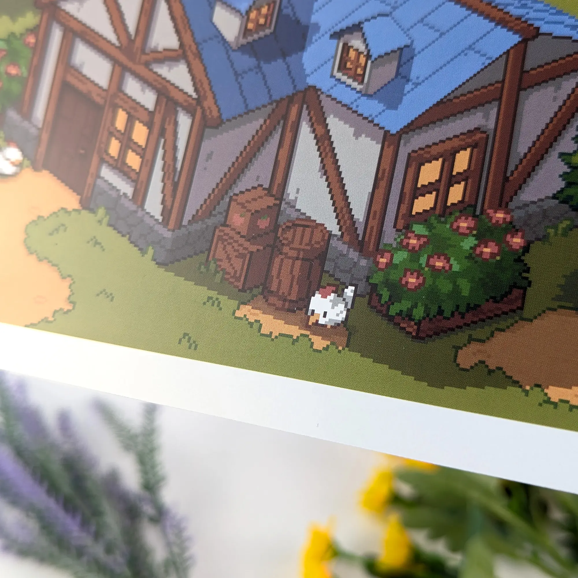 Pixel Art Cottage, Art Print, photo 2