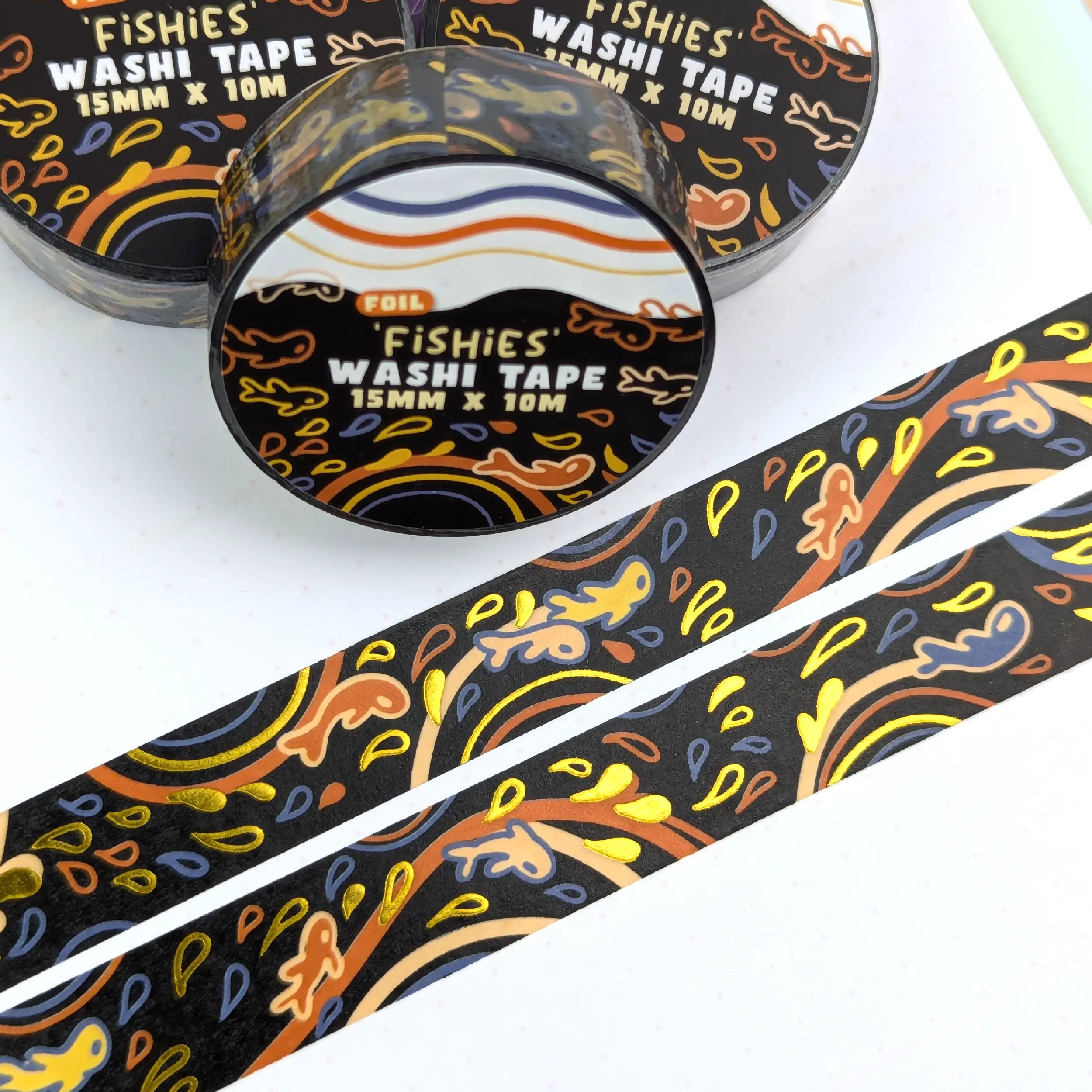 Fishies Foil Washi Tape, photo 4