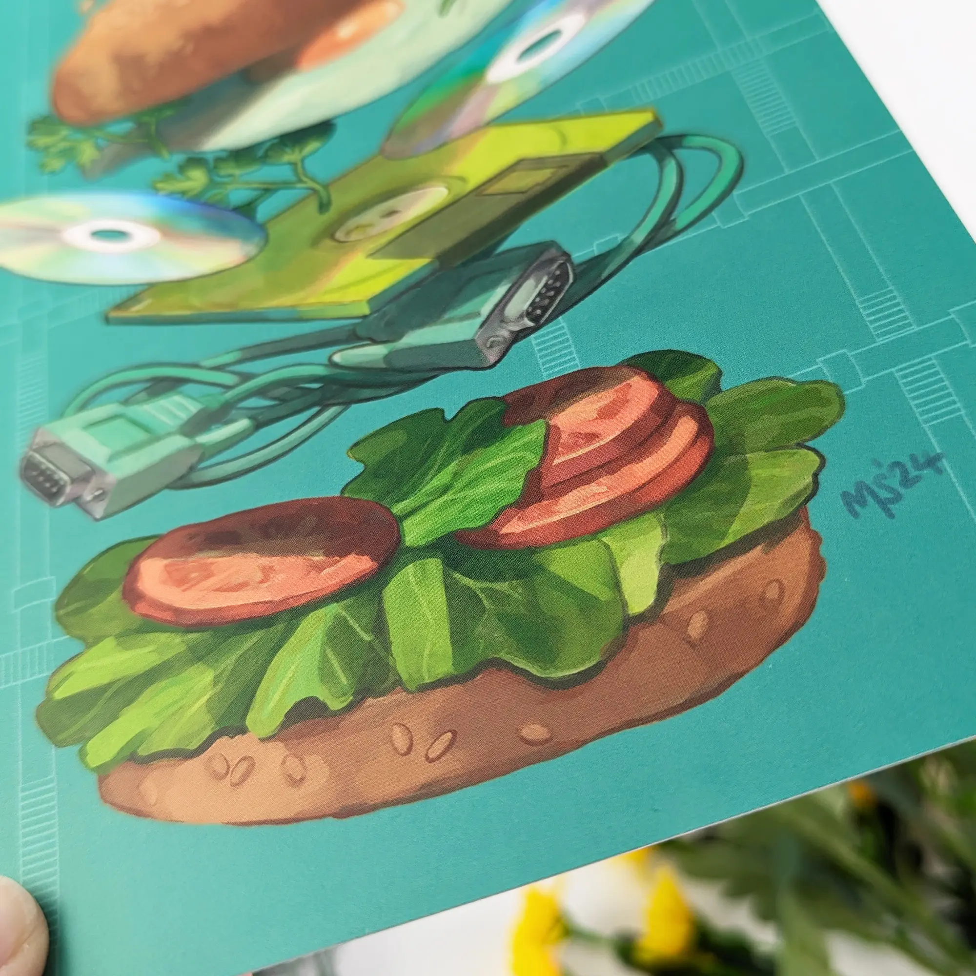 Retro Burger, Art Print, photo 7
