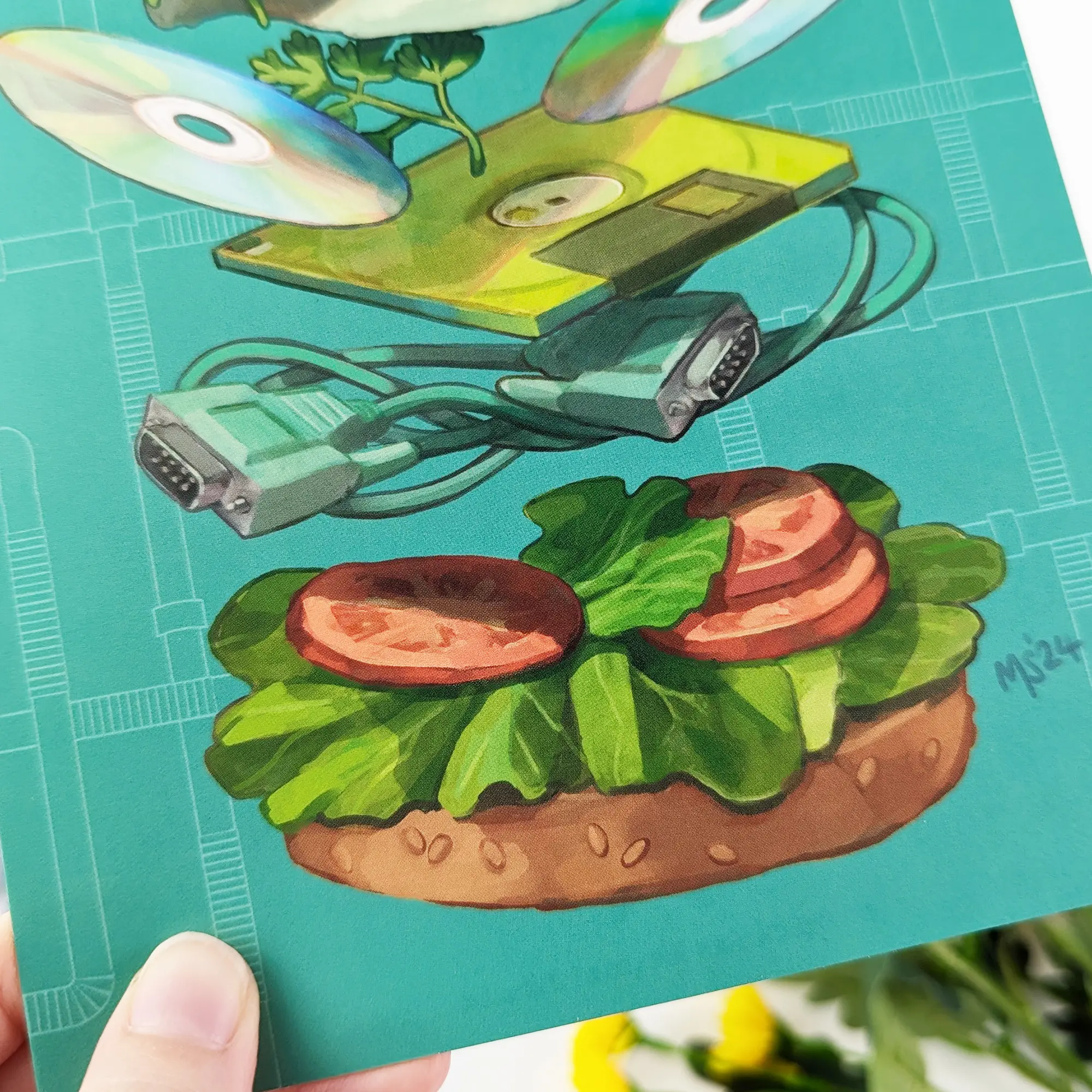 Retro Burger, Art Print, photo 3