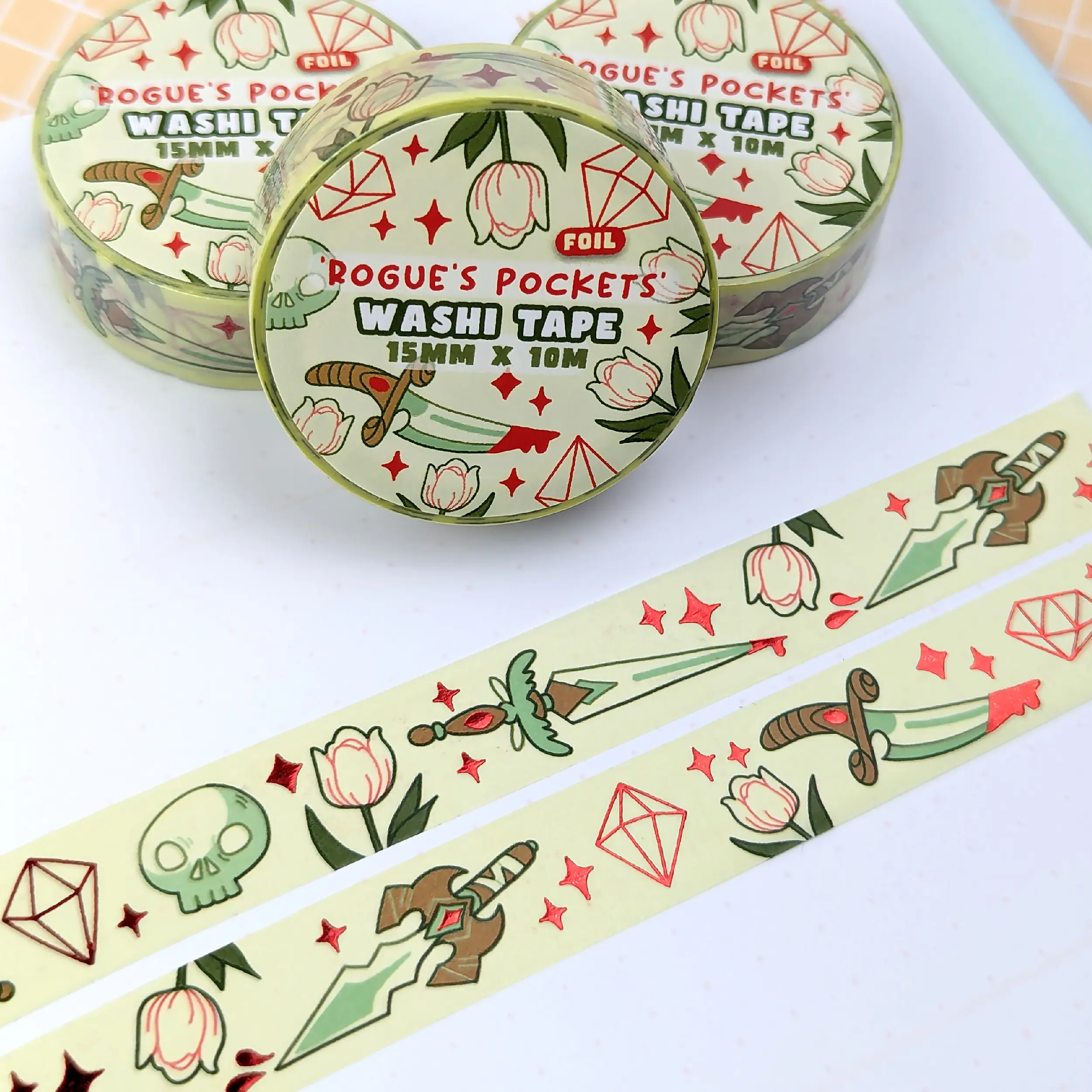 Rogues Pockets Foil Washi Tape, photo 3