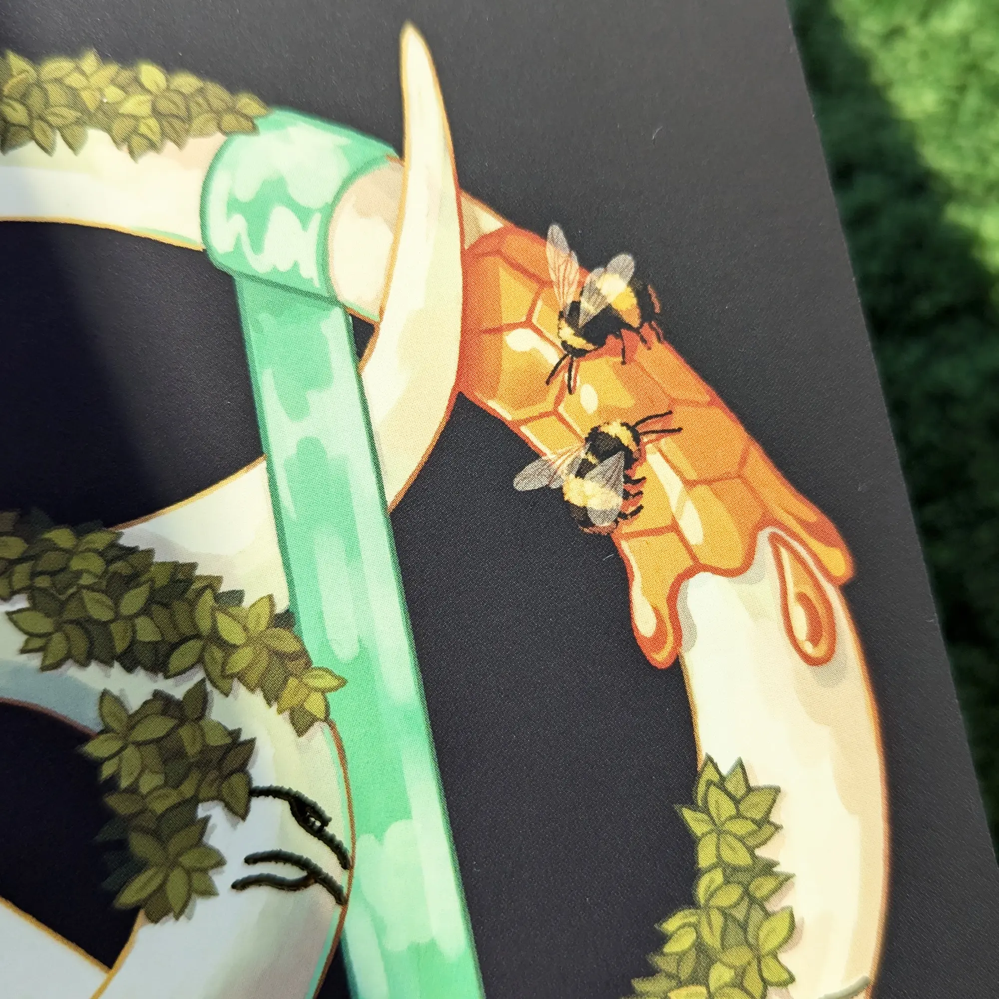 Earth Snake, Gold Foil A5 Art Print, photo 4