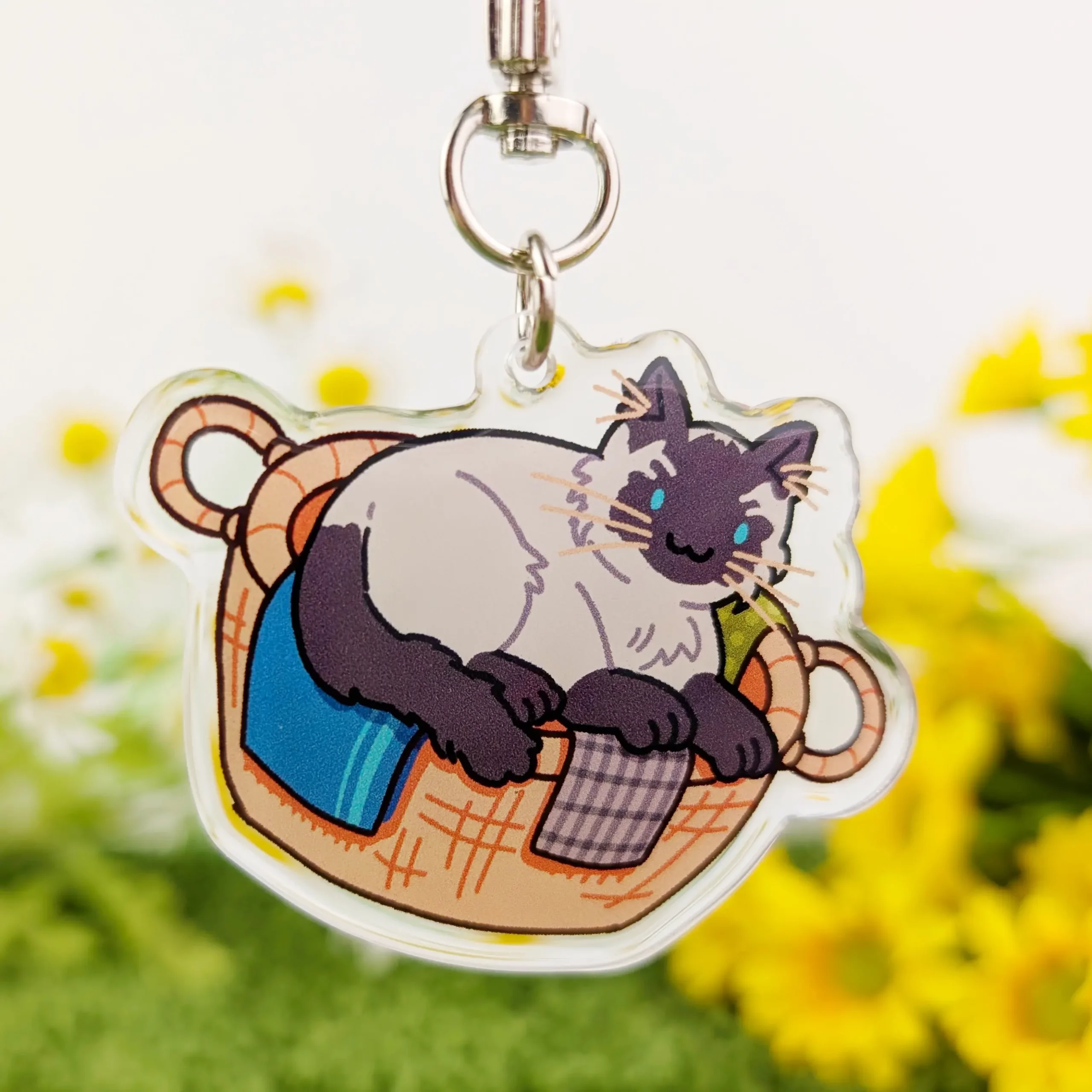 Laundry Cat Acrylic Charm, photo 4