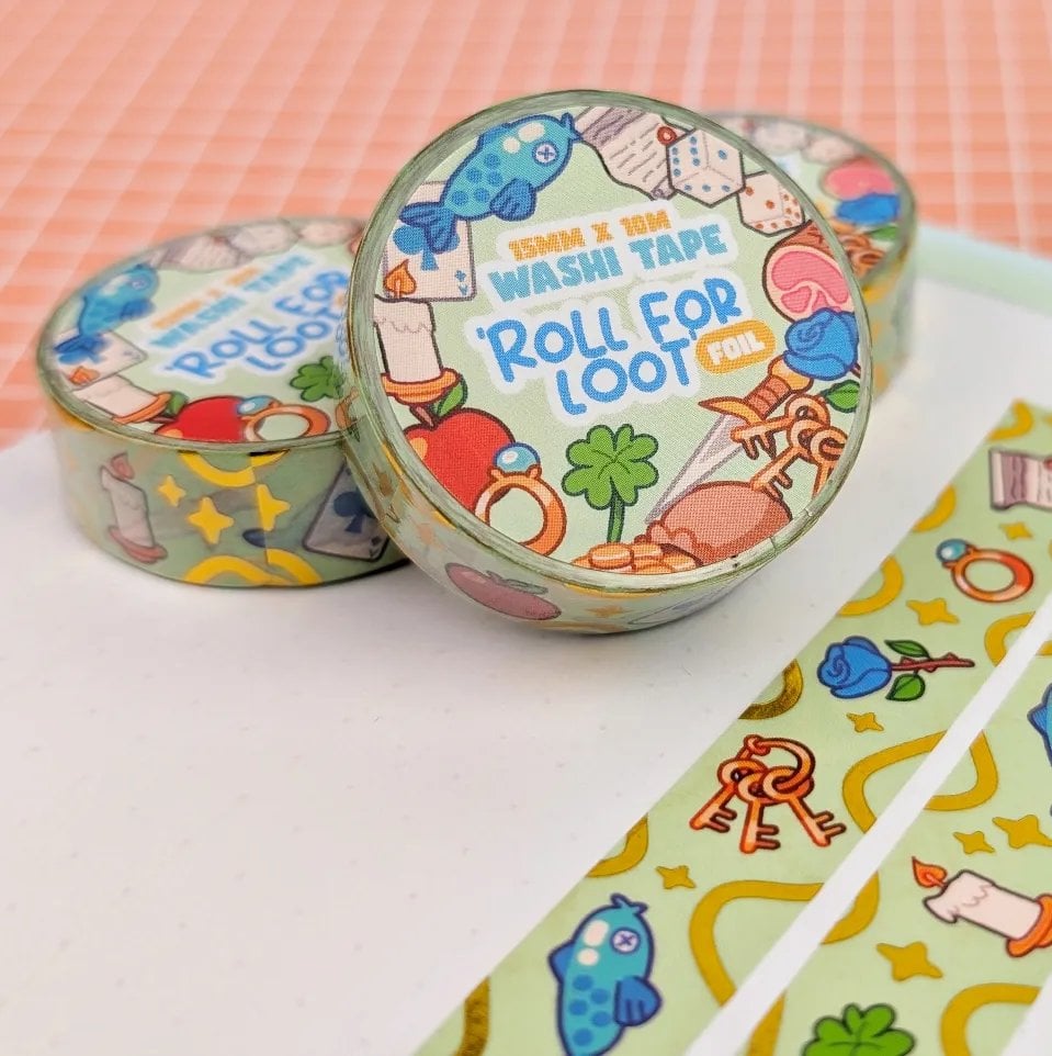 Roll For Loot Foil Washi Tape, photo 8