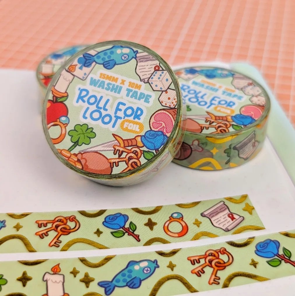 Roll For Loot Foil Washi Tape, photo 6