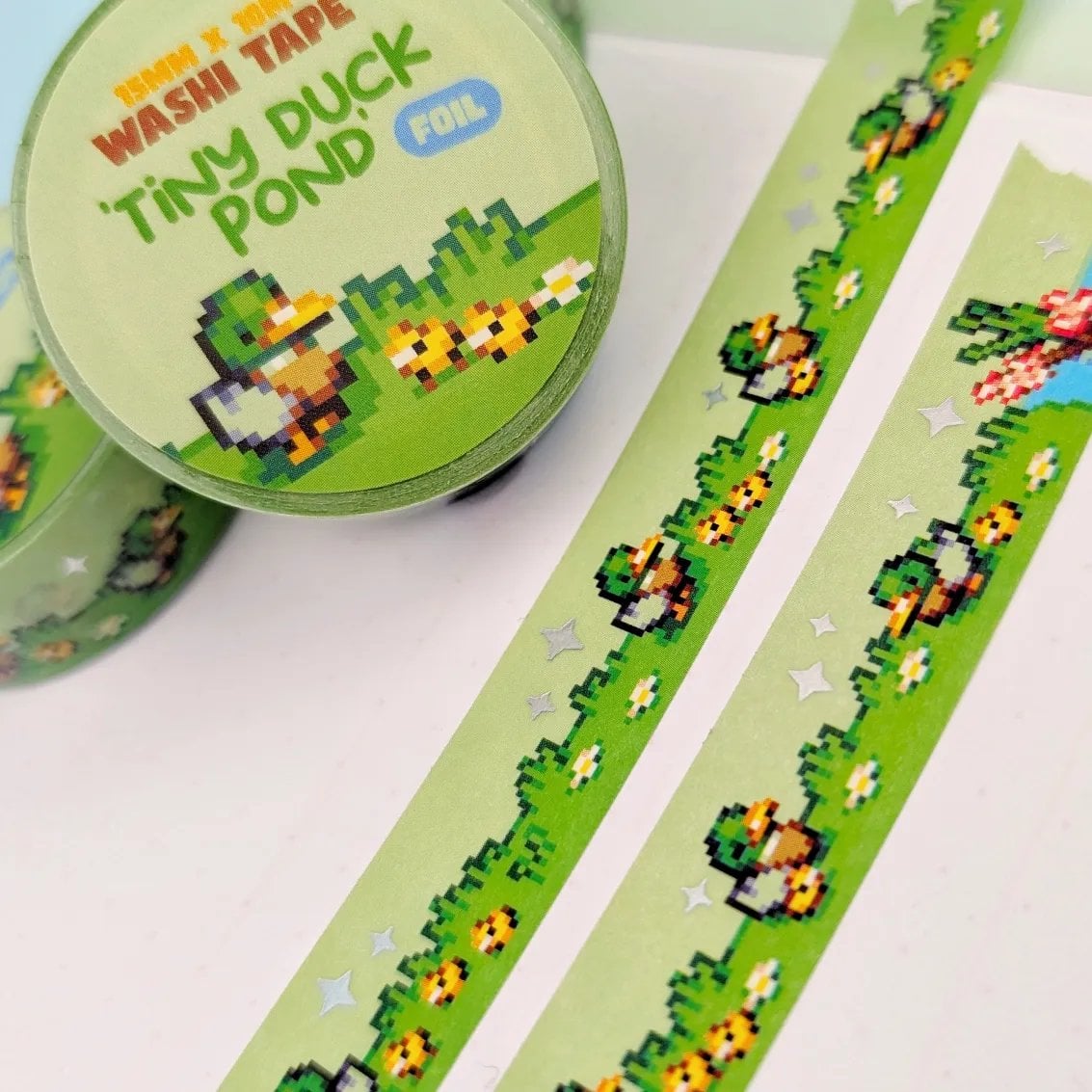 Tiny Duck Pond Foil Washi Tape, photo 6