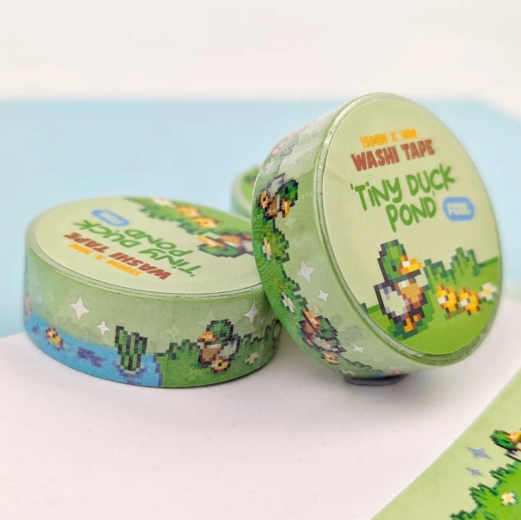 Tiny Duck Pond Foil Washi Tape, photo 5