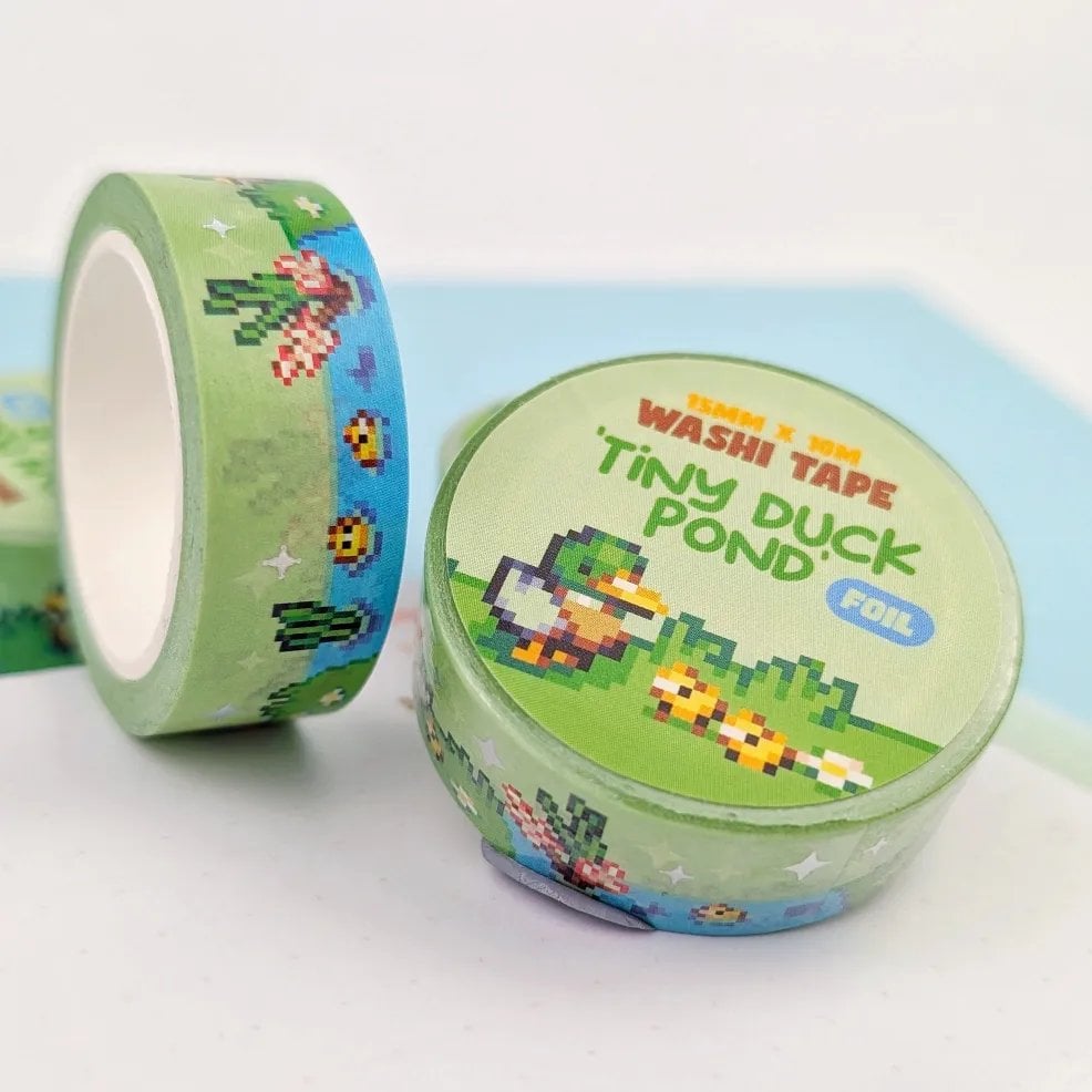 Tiny Duck Pond Foil Washi Tape, photo 8