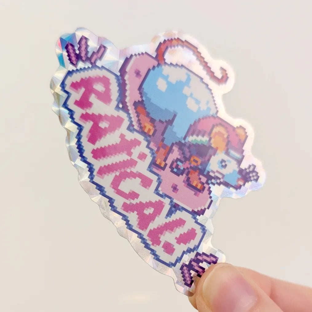 Ratical, Prismatic Holographic Vinyl Sticker, photo 4