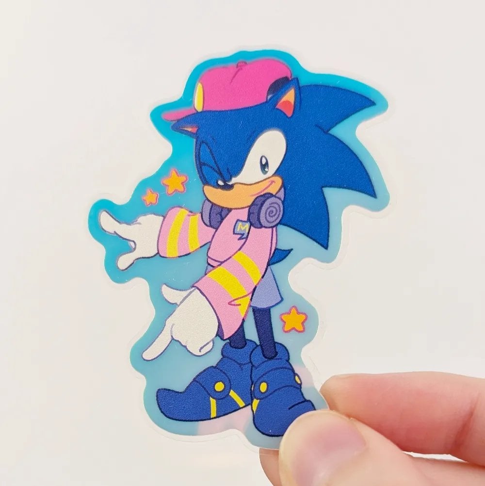 Sonic, Holographic & Glow In the Dark Vinyl Sticker, photo 5