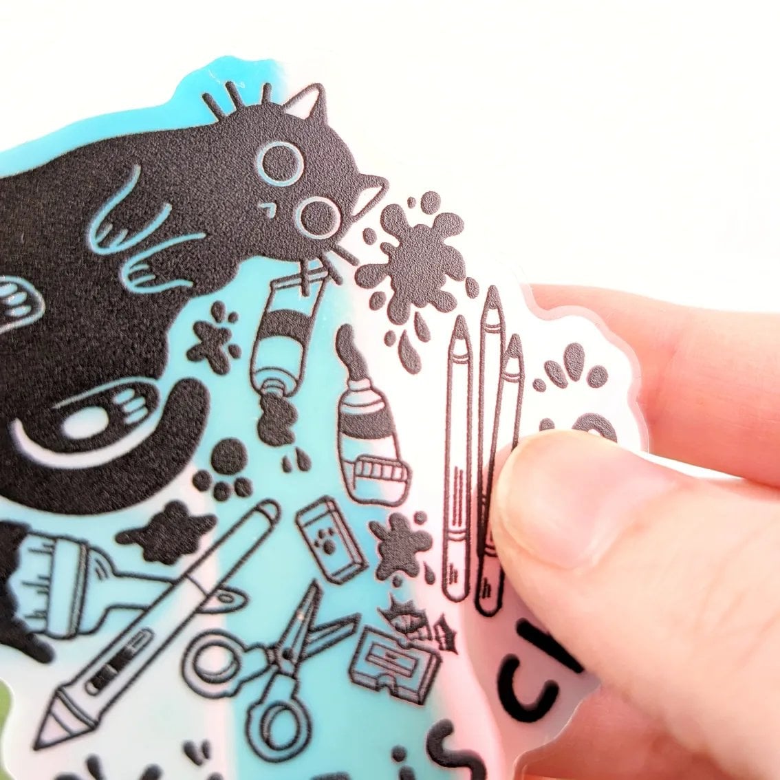 Life Is Chaos, Holographic & Glow In the Dark Vinyl Sticker, photo 5