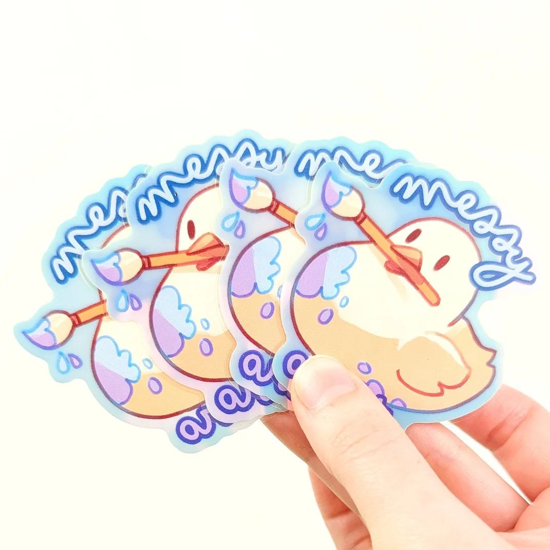 Messy Artist, Holographic & Glow In the Dark Vinyl Sticker, photo 4