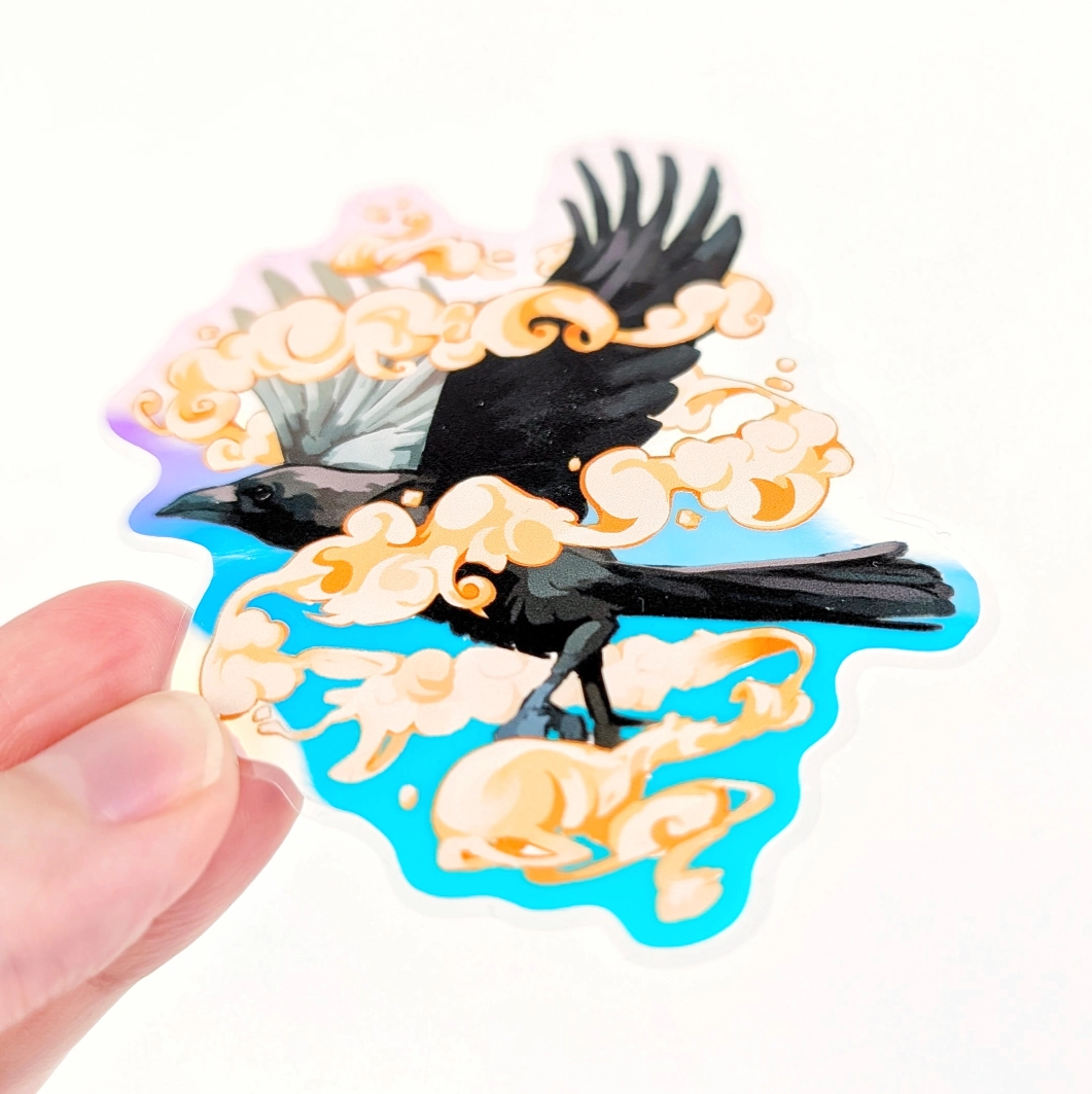 Fly High, Glow In The Dark Vinyl Sticker, photo 3