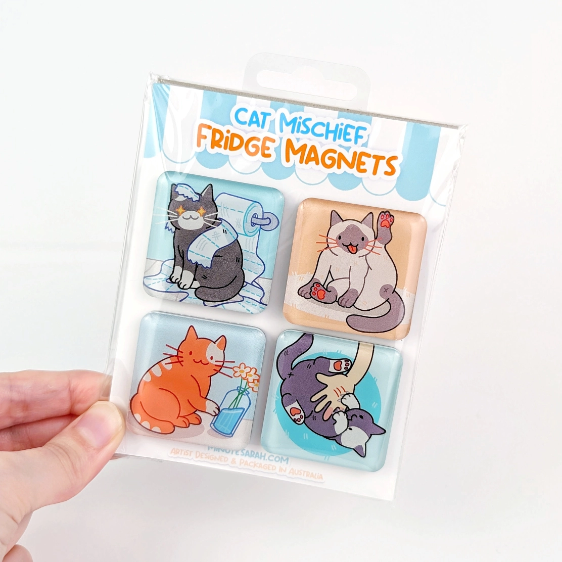 Cat Mischief Fridge Magnet Set, photo 6