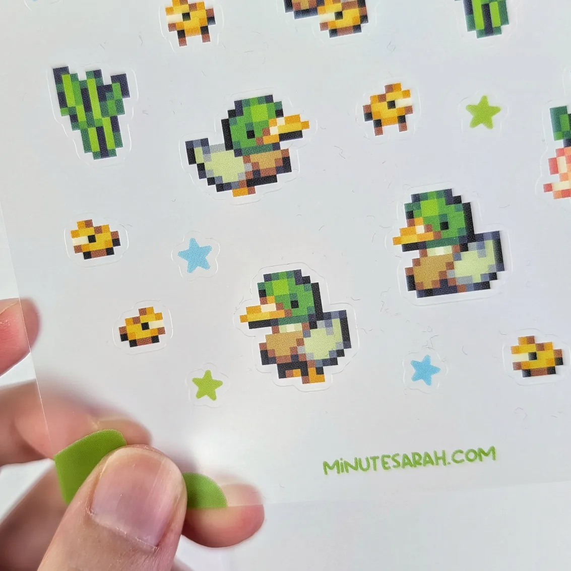 Tiny Duck Pond Clear Vinyl Sticker Sheet, photo 4