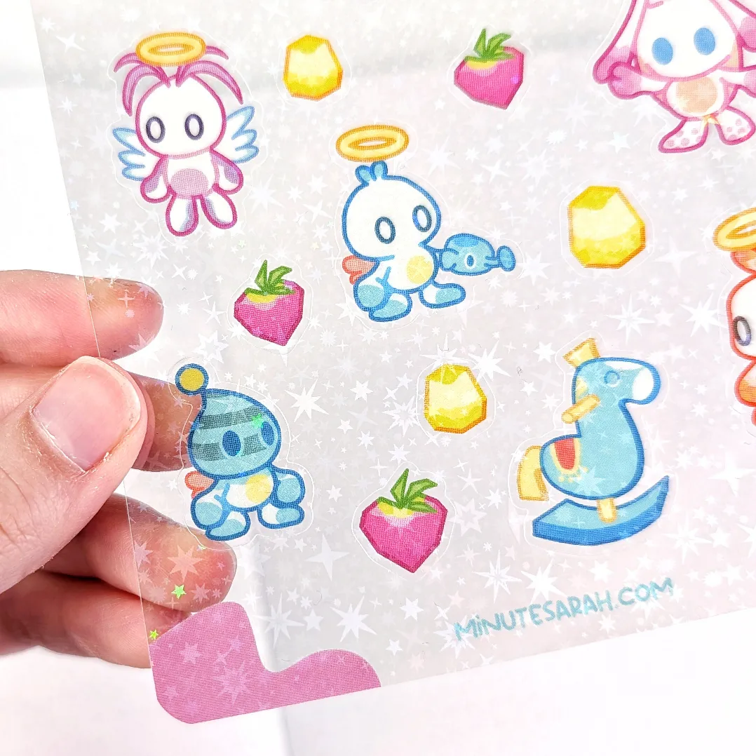 Tiny Hero Garden Clear Vinyl Sticker Sheet, photo 2