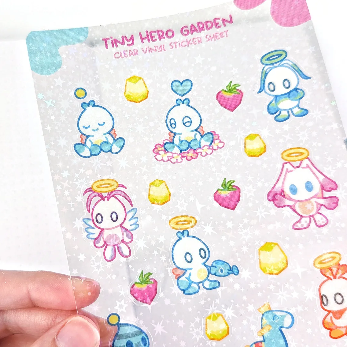 Tiny Hero Garden Clear Vinyl Sticker Sheet, photo 4