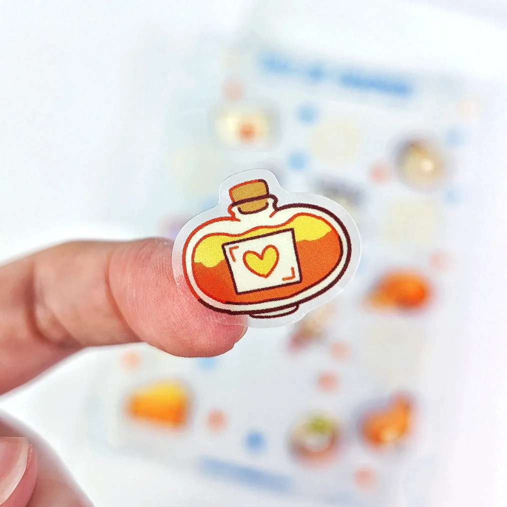 Bag Of Holding Clear Vinyl Sticker Sheet, photo 3