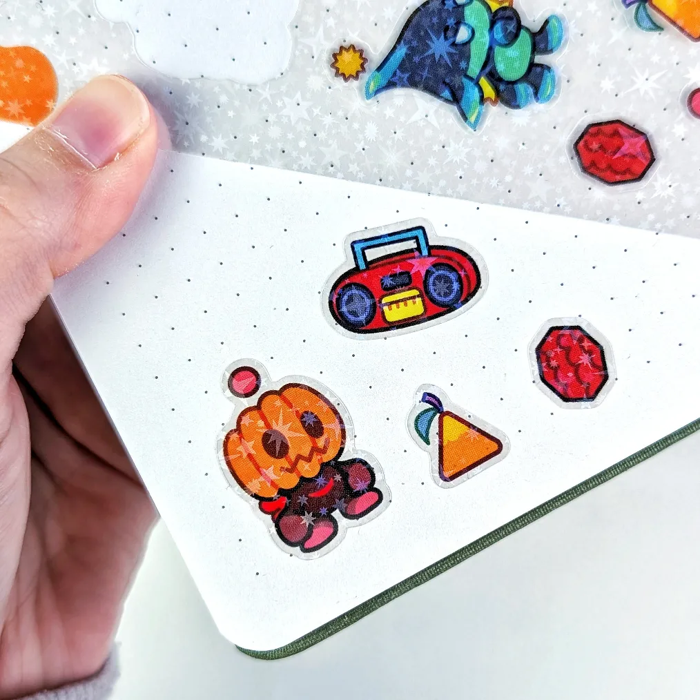 Tiny Dark Garden Clear Vinyl Sticker Sheet, photo 4