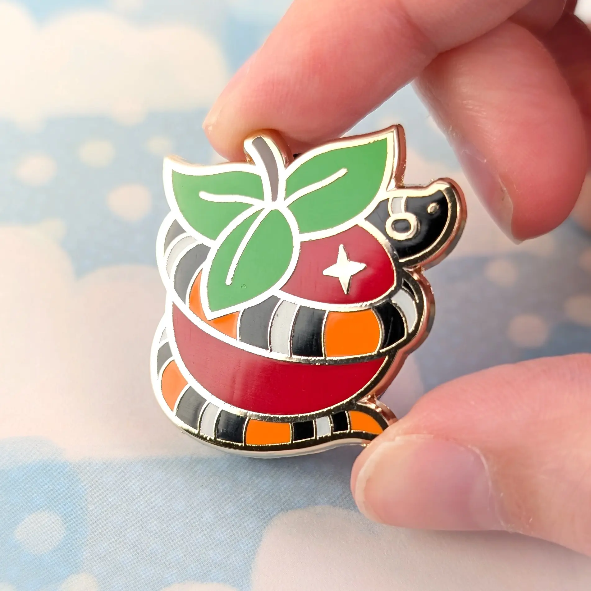 Poison Apple, Glow In The Dark Enamel Pin, photo 4