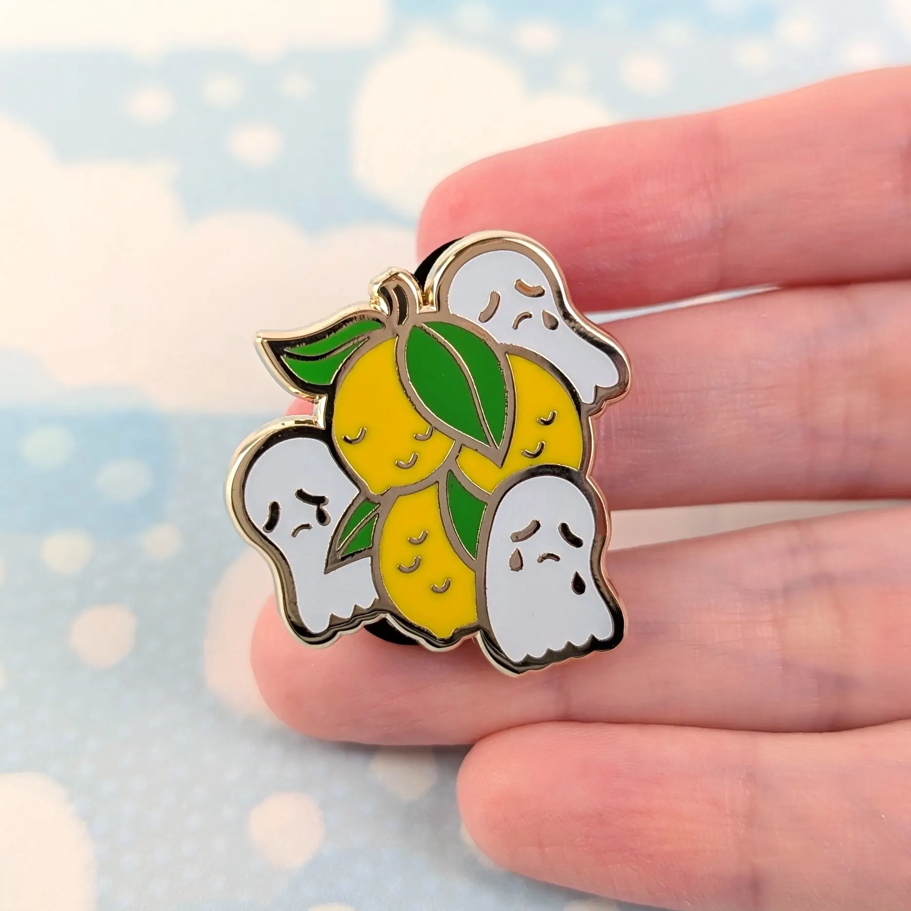 Sour Ghosts, Glow In The Dark Enamel Pin, photo 3