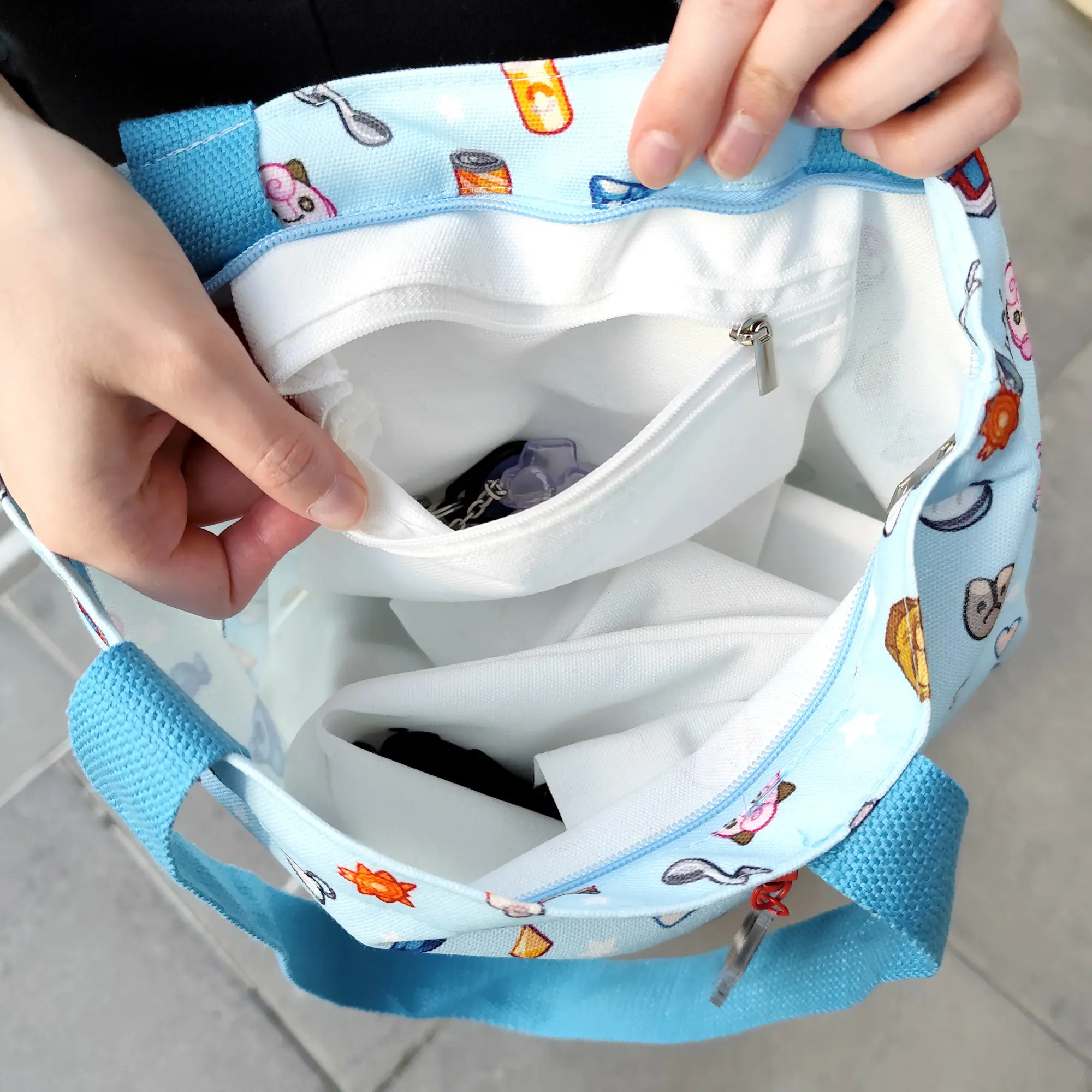Tiny PokeMart Zipper Tote Bag, photo 7