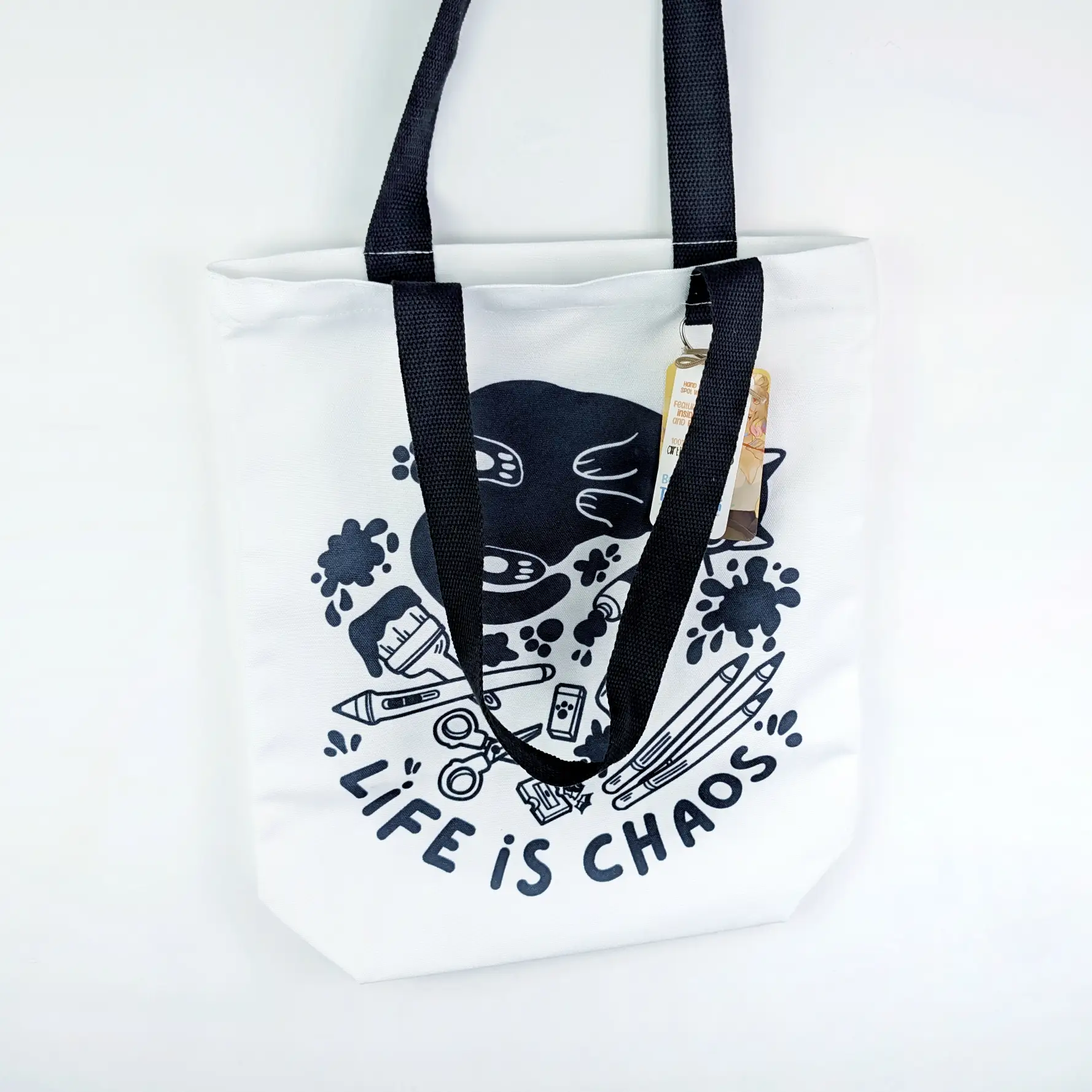 Life Is Chaos Zipper Tote Bag, photo 3