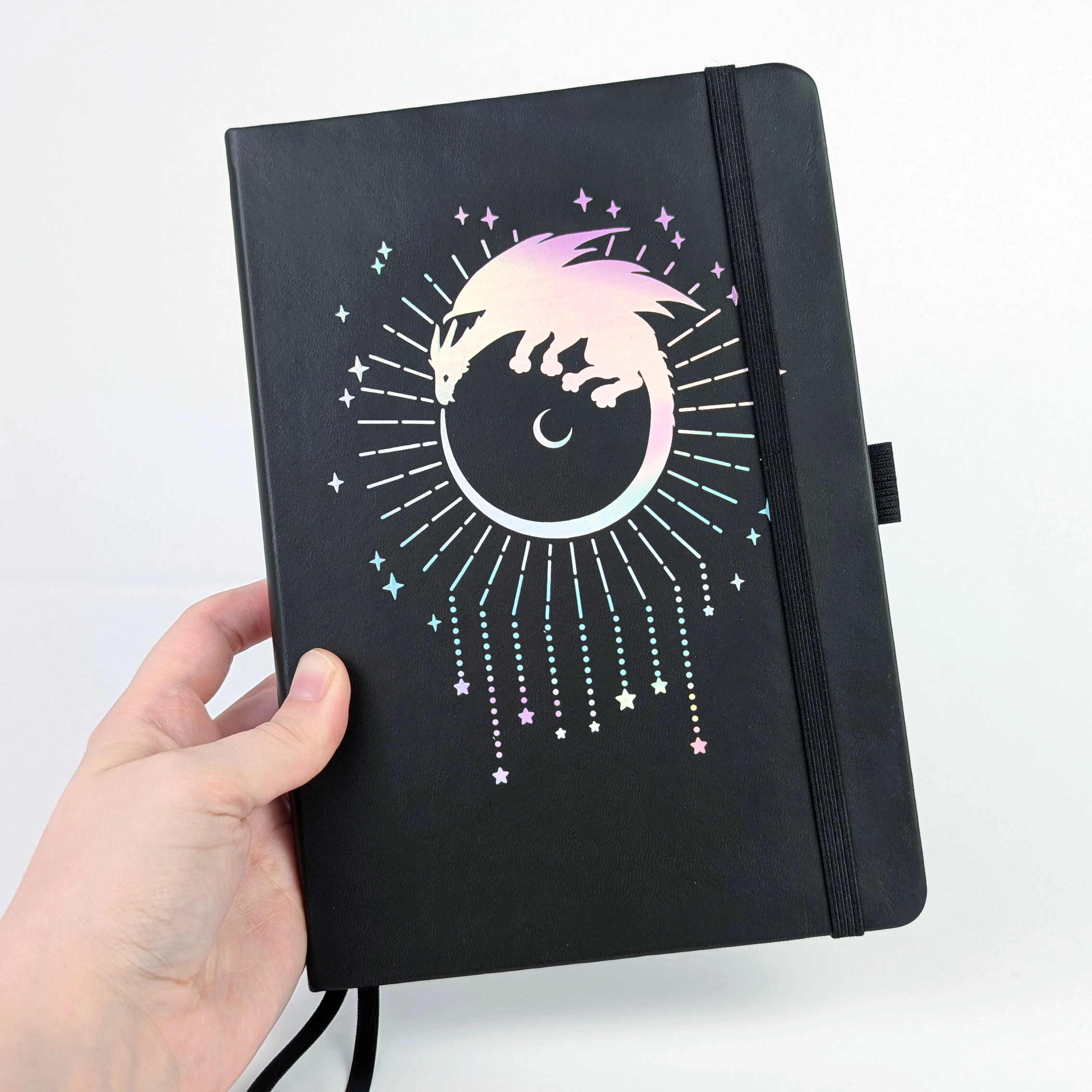 Dragon Dot Grid A5 Notebook, Black, photo 2