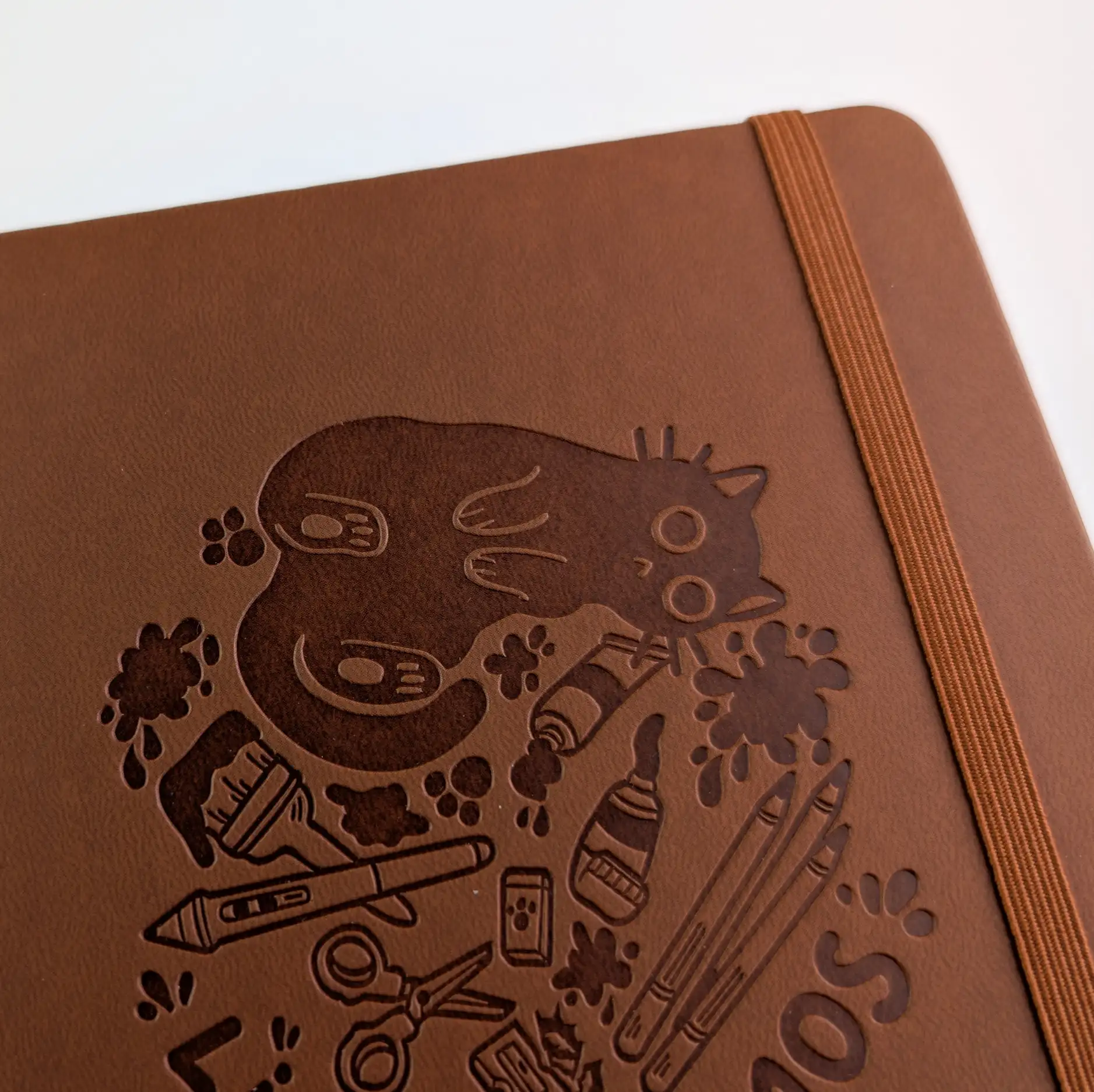 Life Is Chaos Dot Grid A5 Notebook, Brown, photo 7